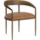 Zanatta Tan Leather Dining Armchair